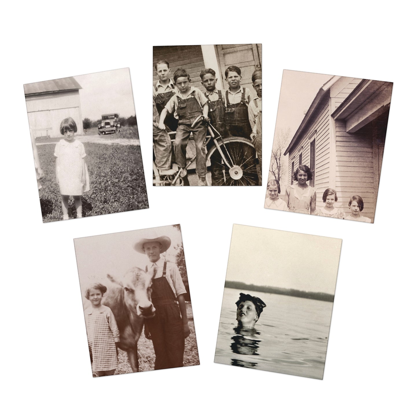 Vintage Photo Cards - Set 1: Children